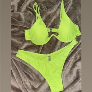 Neon green bikini from Zaful.